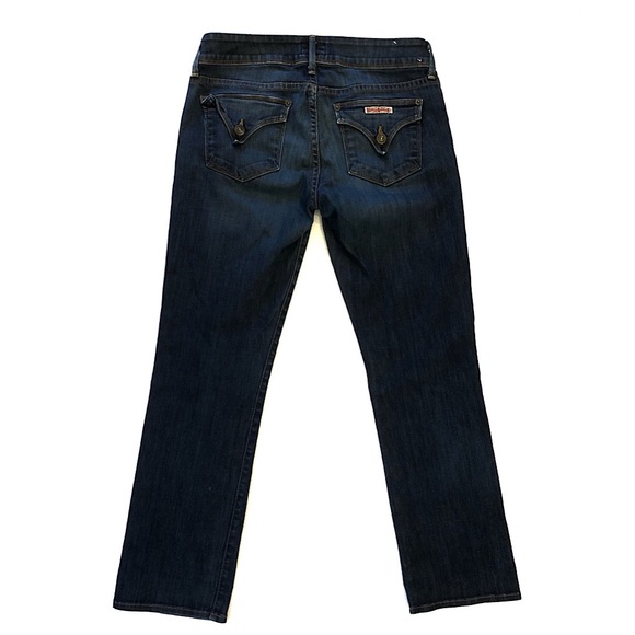 Hudson Dark Wash Straight Leg Jeans - Picture 6 of 9